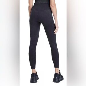 NWOT JoyLab High-Rise 7/8 Seamless Leggings Sz Small Workout Black Charcoal